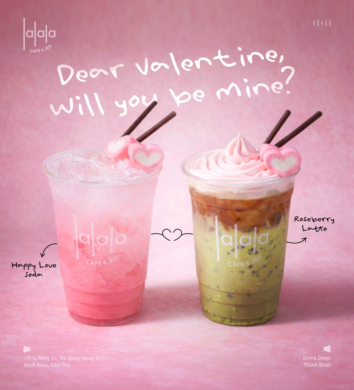 Lalala Cafe Ra Mắt ‘Cặp Bài Trùng’ Nhân Dịp Valentine 14/02 💛