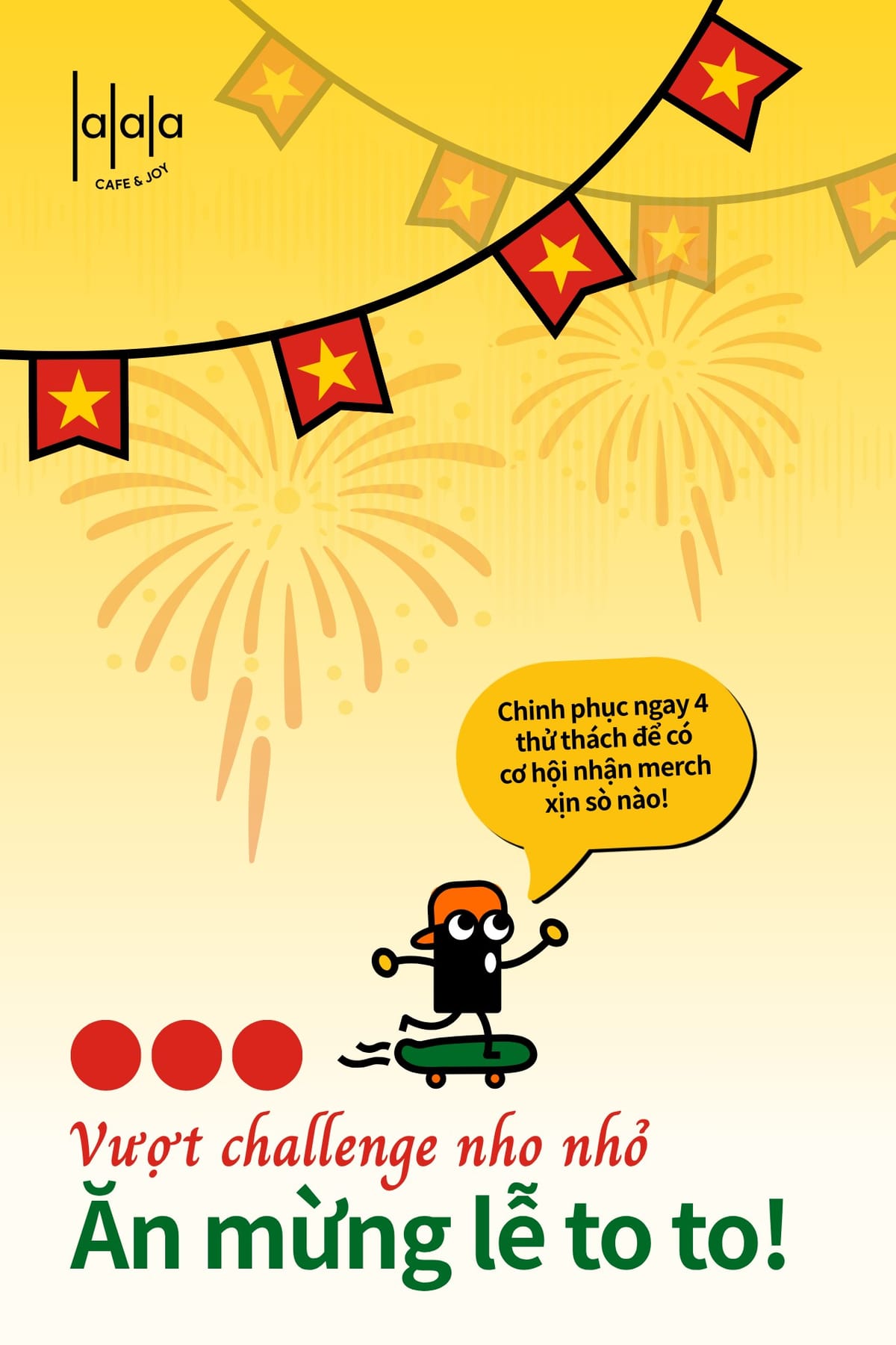 Vượt Challenge Nho Nhỏ - Ăn Mừng Lễ To To Cùng Lalala 🙌