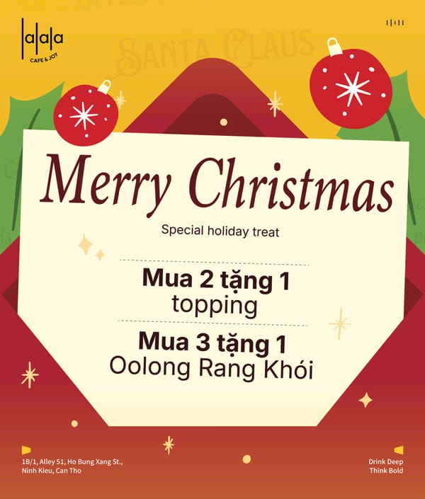 Lalala Cafe Gửi Tặng Bạn Quà Giáng Sinh Cực Xịn 💛